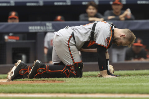 Orioles place catcher Maverick Handley on concussion injured list a day after collision at plate