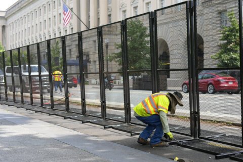 Security fencing is installed