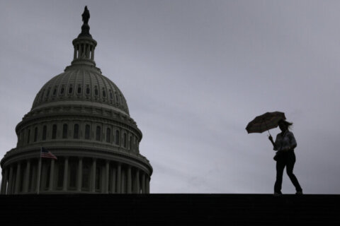 Heavy downpours could cap off DC area’s muggy Monday