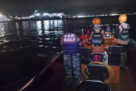 Indonesia rescuers searching for 29 missing people after ferry sinks near Bali