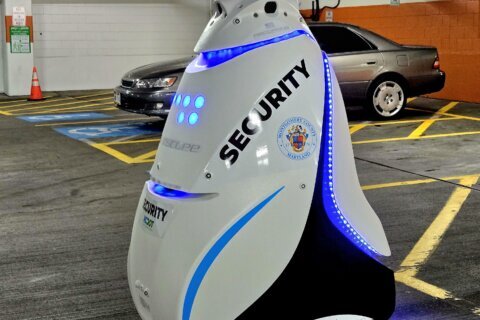 Montgomery County testing security robot at Silver Spring parking garage