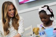 Melania Trump meets with patients, visits garden at Washington children's hospital