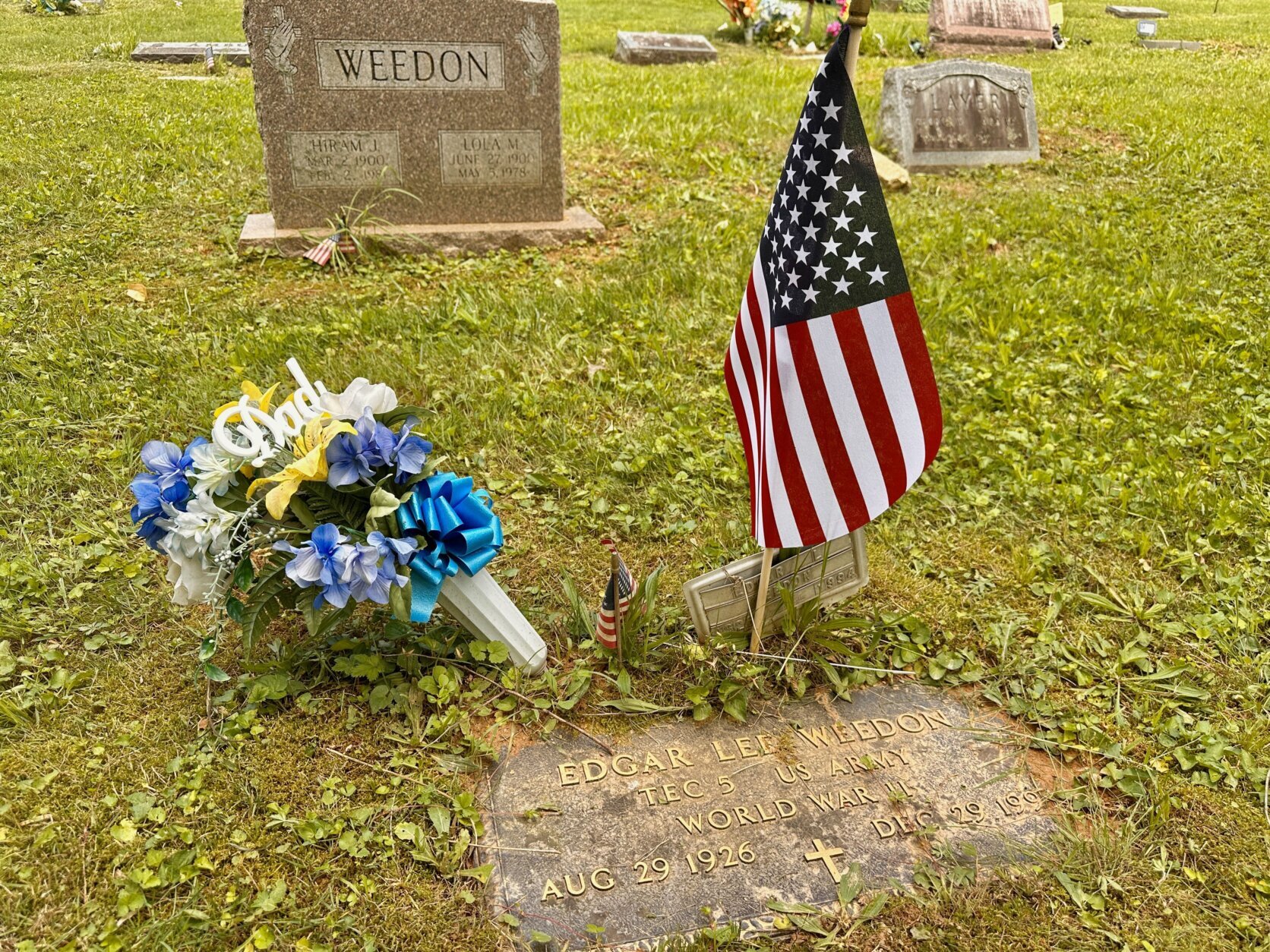 Edgar Lee Weedon cemetery