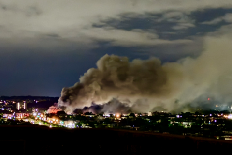More than 200 firefighters battle massive warehouse blaze in Baltimore. No injuries reported