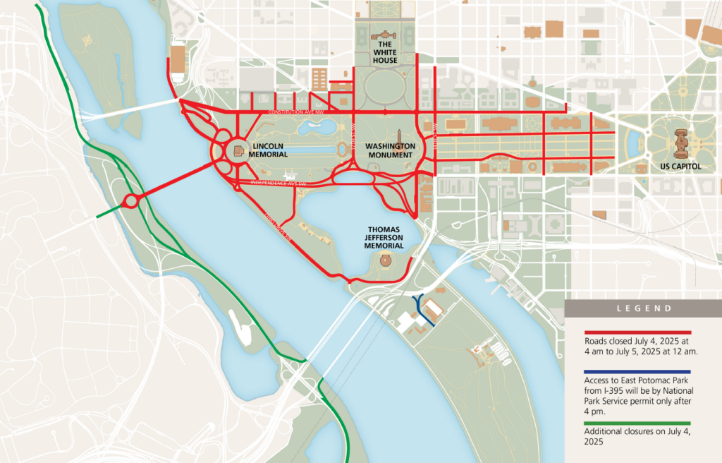map of road closures